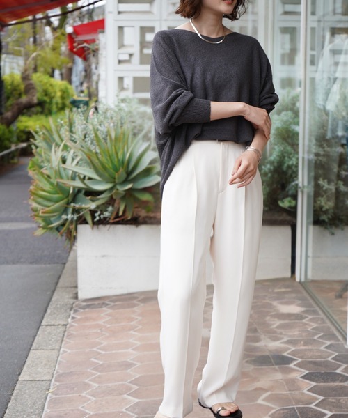 ニット セーター 「万能サマーニット」camifineニットプル