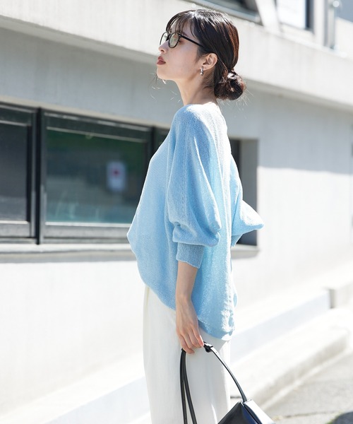 【大人気アイテム入荷】camifineニットプルオーバー qualite｜【大人気アイテム入荷】camifineニットプルオーバー