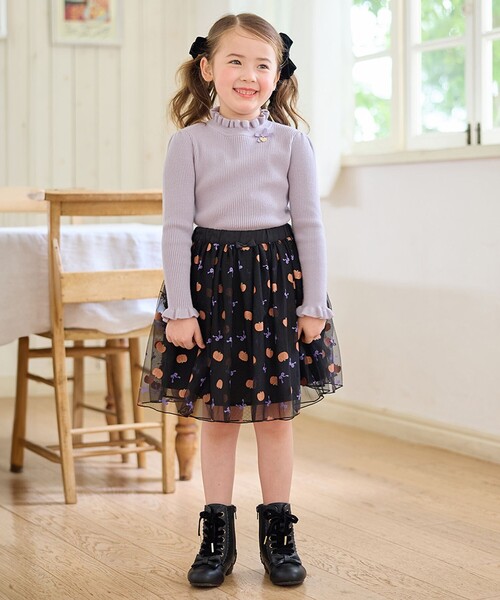 ANY（エニィ） スカート ラメチュールフレアスカート キッズ 子供服
