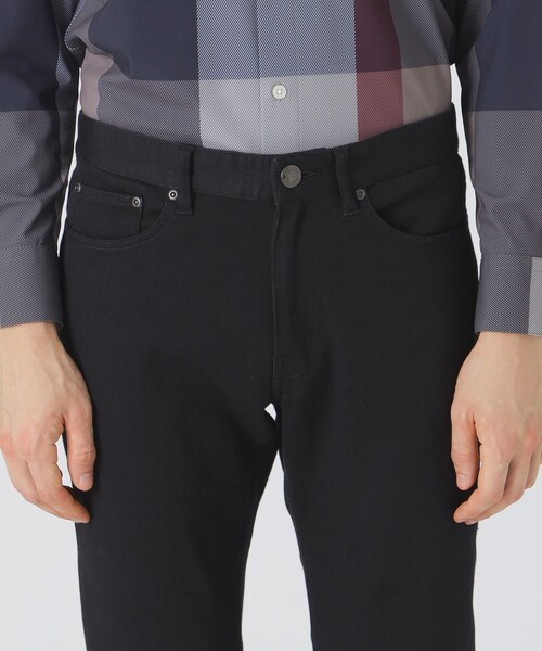 【極美品】ブラックレーベルクレストブリッジ　チェック柄　ロゴプレート　デニム BLACK LABEL CRESTBRIDGE シャツ デニムライククレストブリッジ
