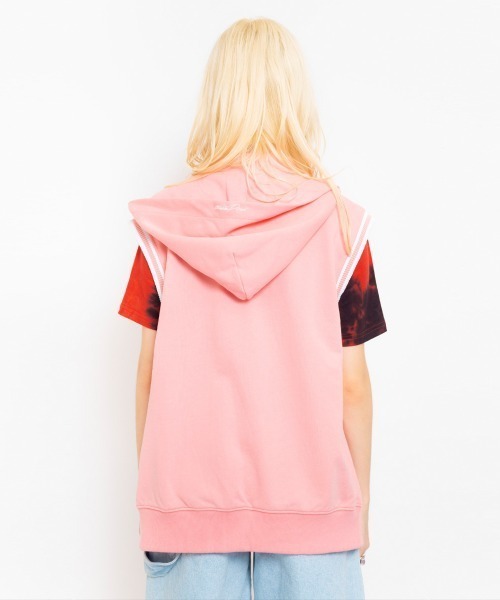 ベスト ジレ FUBU x atmos pink Patch Logo Sweat Vest / フブ × アトモス ピンク パッチ ロゴ スウエット FUBU ベスト ジレ x atmos pink Patch Logo Sweat Vest / フブ