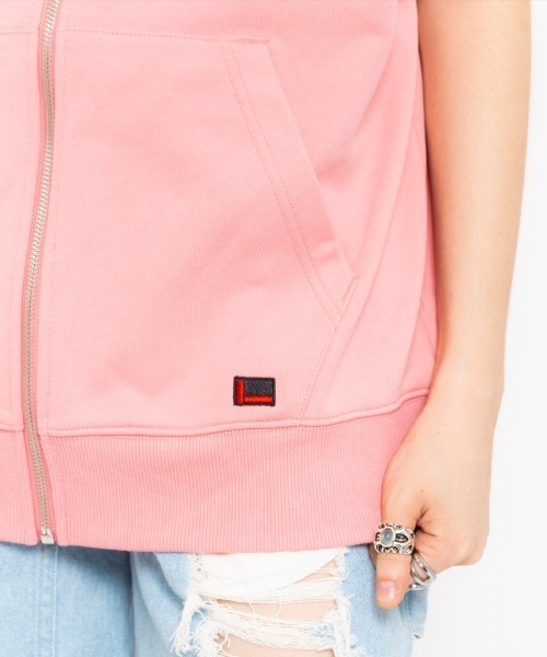 FUBU ベスト ジレ x atmos pink Patch Logo Sweat Vest / フブ