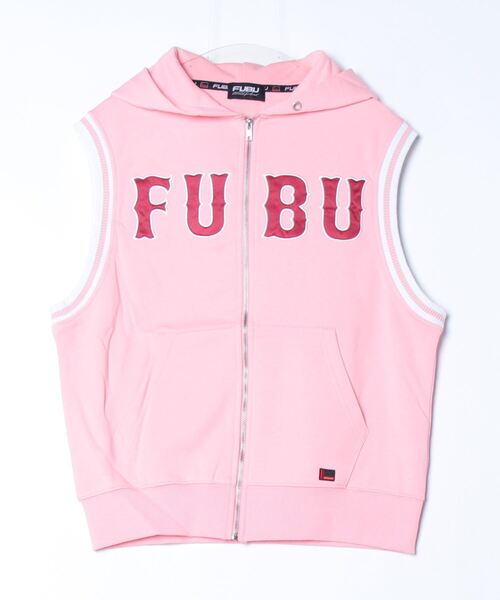 ベスト ジレ FUBU x atmos pink Patch Logo Sweat Vest / フブ × アトモス ピンク パッチ ロゴ スウエット FUBU ベスト ジレ x atmos pink Patch Logo Sweat Vest / フブ