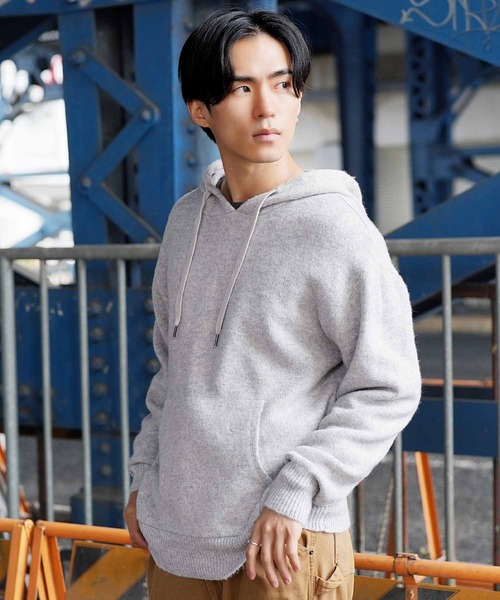 JIGGYS SHOP（ジギーズショップ） パーカー ふわもちニットプル
