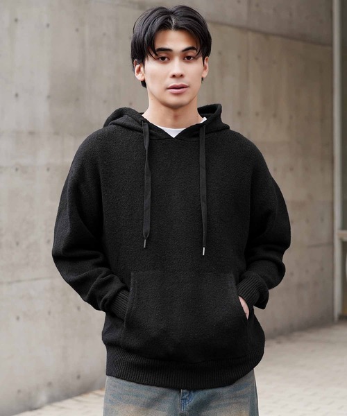 JIGGYS SHOP（ジギーズショップ） パーカー ふわもちニットプル