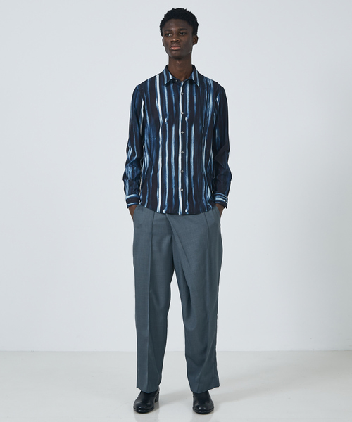 5351 POUR LES HOMMES シャツ 「25S/S」ブラッシュ ストライプ