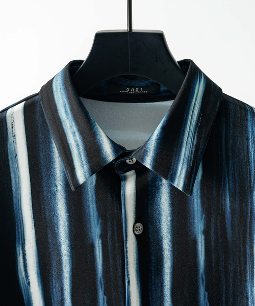 5351 POUR LES HOMMES シャツ 「25S/S」ブラッシュ ストライプ