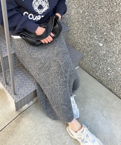 meilmada スカート 畦編みロングニットスカート : ZOZOTOWN Yahoo!店
