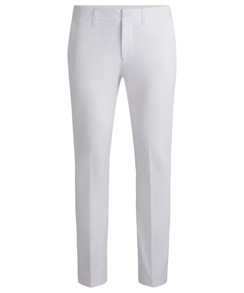 パンツ BOSS BOSS - Slim-fit trousers in stretch cotton - Dark Blue