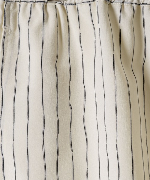 soerte パンツ HANDWRITTEN STRIPE HALF PANTS / ニュアンス