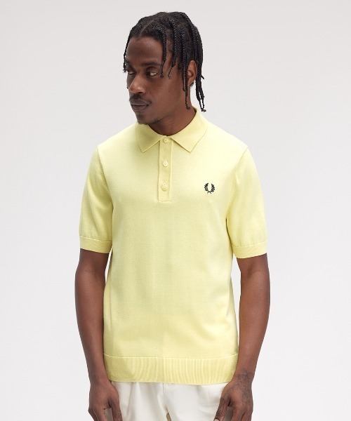 FRED PERRY ポロシャツ Cotton Knitted Polo Shirt／コットン