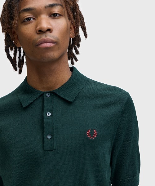 FRED PERRY（フレッドペリー） ポロシャツ 半袖 Cotton Knitted Polo