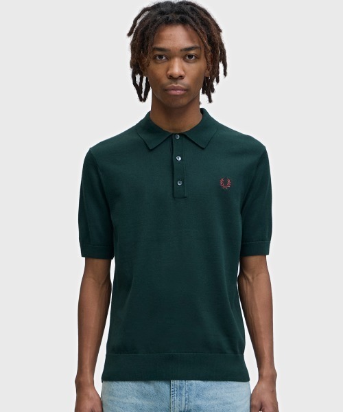 FRED PERRY（フレッドペリー） ポロシャツ 半袖 Cotton Knitted Polo