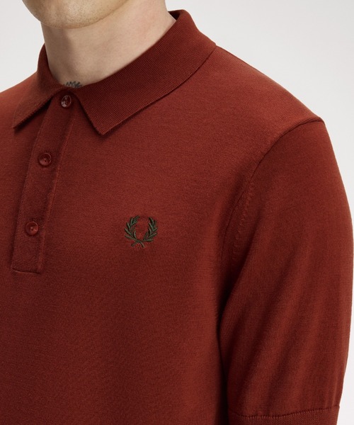 【売切品】フレッドペリー / 半袖ニット / ポロシャツ FRED PERRY（フレッドペリー） ポロシャツ 半袖 Cotton Knitted Polo