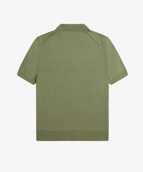 イタリア製　フレッドペリー　fredperry コットンニットポロシャツ　M イタリア製 フレッドペリー FREDPERRY コットンニット