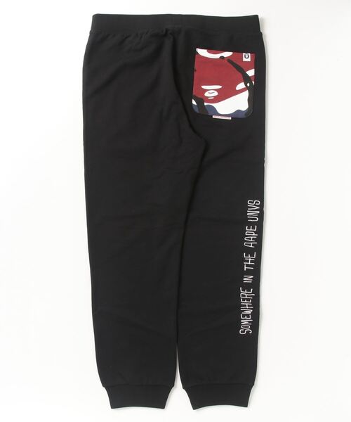 AAPE BY A BATHING APE スウェットパンツ 黒 AAPE BY A BATHING APE スウェットパンツ ジャージ MAIN SWEAT