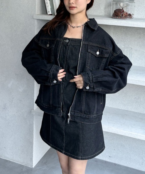 ★  Jeans★ミニ丈ワンピース CKロゴ フロントボタン archives ワンピース フロントボタンデニムミニキャミワンピース