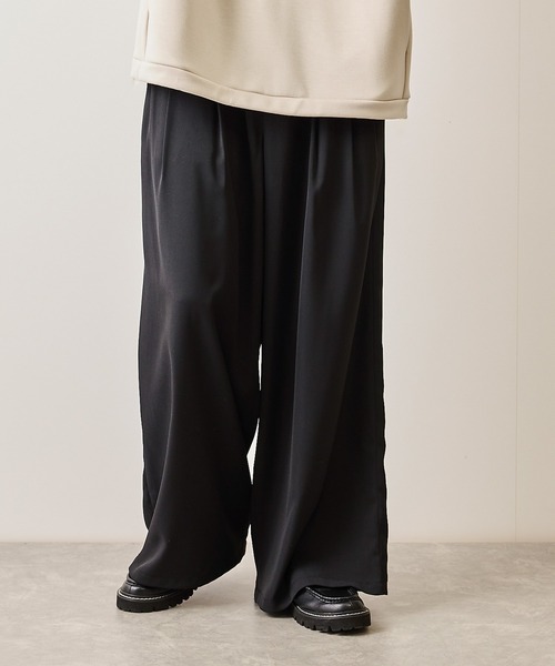 JUNRED スラックス 3タックスーパーワイドパンツ メンズ