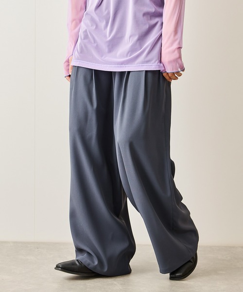 JUNRED スラックス 3タックスーパーワイドパンツ メンズ