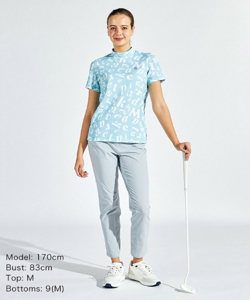 Munsingwear ロゴ ハイネック 半袖tシャツ Munsingwear tシャツ SUNSCREEN ロゴプリントモックネック半袖
