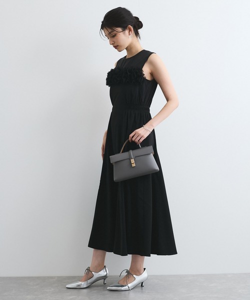 ワンピース ドッキングチュールワンピース ラウンジドレス 旅行