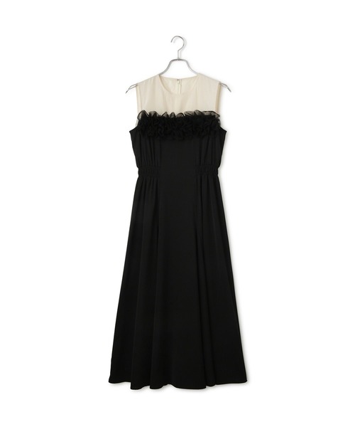 VIS（ビス） ワンピース 「VIS DRESS」チュールフラワードッキング