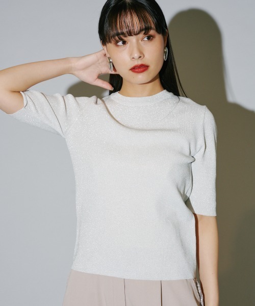 terrace tシャツ ラメニットプルオーバー レディース : ZOZOTOWN