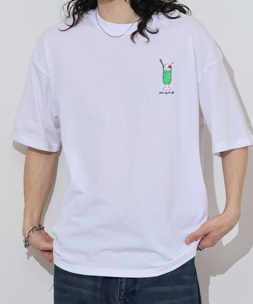 FUNALIVE tシャツ 純喫茶 刺繍ワイドTシャツ 吸水速乾 UVカット