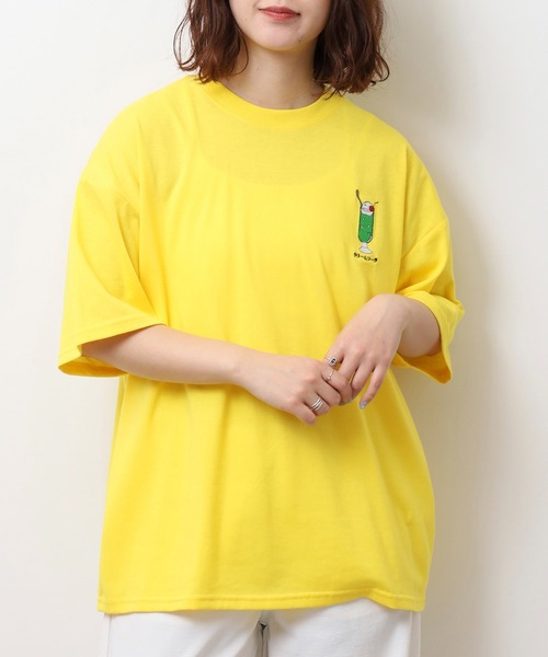 tシャツ UVカット 吸水速乾 刺繍ロゴ 袖リブ半袖Tシャツ レディース セール】UVカット 吸水速乾 刺繍ロゴ 袖リブ半袖Tシャツ（T