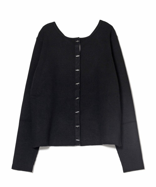 「LAYMEE」 ニットカーディガン FREE ブラック レディース_画像6