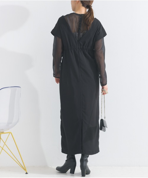 OandI（オーアンドアイ） ワンピース シアートップス＋Vライン