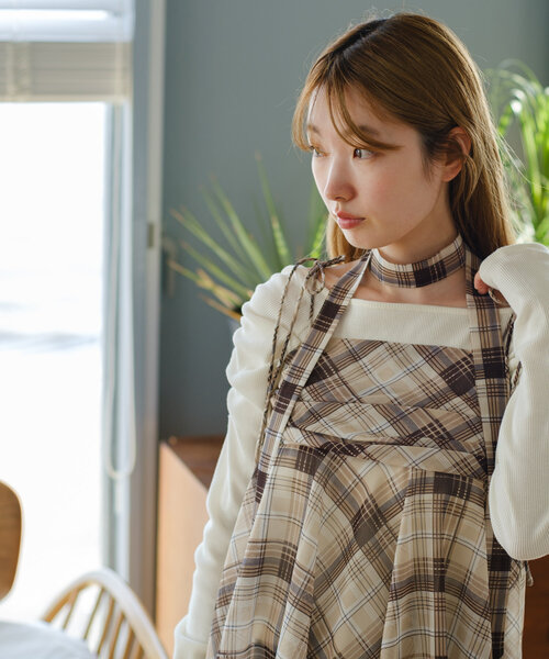 Kastane チュニック チェックアシメチュニック : ZOZOTOWN Yahoo