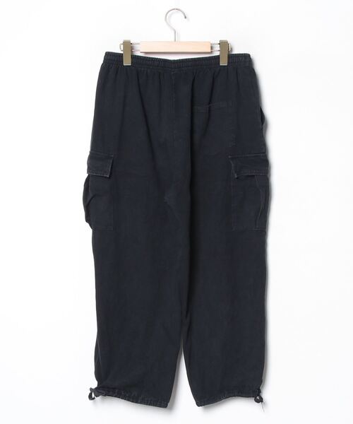 「HOOK」 ワンポイントカーゴパンツ X-LARGE ブラック レディース