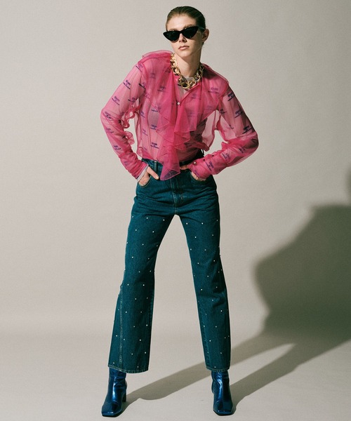 [MAISON SPECIAL] Denim брюки 38 голубой женский 