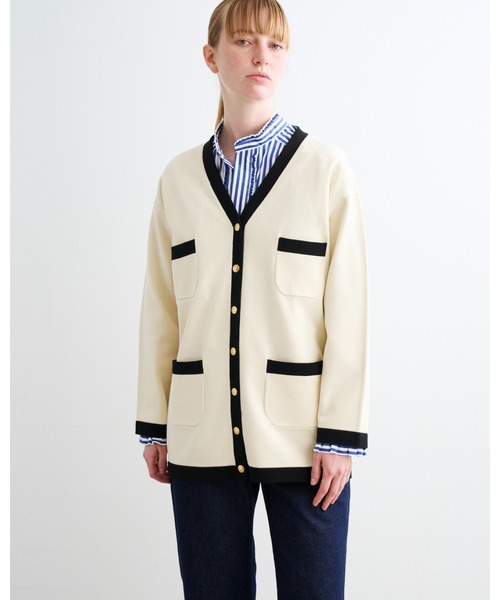 「Traditional Weatherwear」 ニットカーディガン - ベージュ レディース