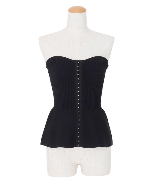 AMBIENT（アンビエント） チューブトップ ベアトップ コルセットニット