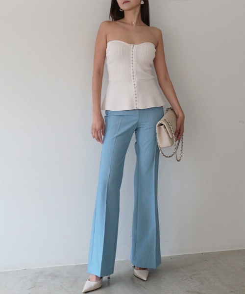 アンビエント（AMBIENT）/コルセットニットビスチェ AMBIENT（アンビエント） チューブトップ ベアトップ コルセットニット