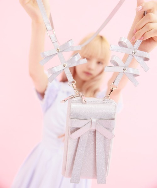 Fickle Bebe ショルダーバッグ バッグ FBリボンマルチ