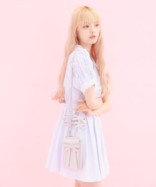 Fickle Bebe ショルダーバッグ バッグ FBリボンマルチ