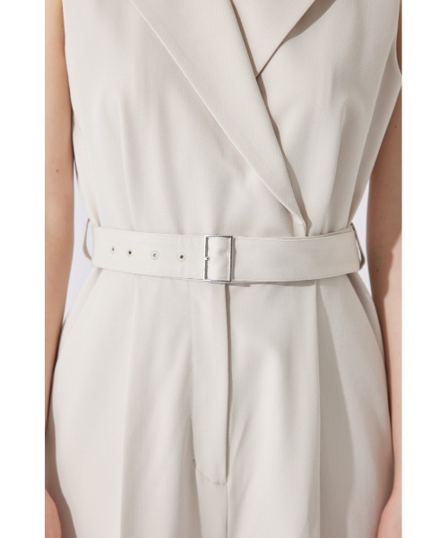 rienda（リエンダ） パンツドレス テーラードデザインノースリーブ