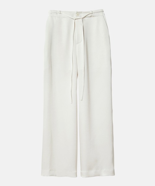 LE CIEL BLEU（ルシェルブルー） パンツ サテンリラックスフィット