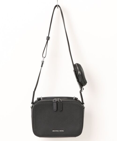 MICHAEL KORS ショルダーバッグ HUDSON ペブルレザー クロス