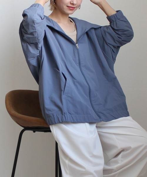 「Emma（SELECT LEVERY）」 「nod」ナイロンブルゾン LARGE アイボリー レディース