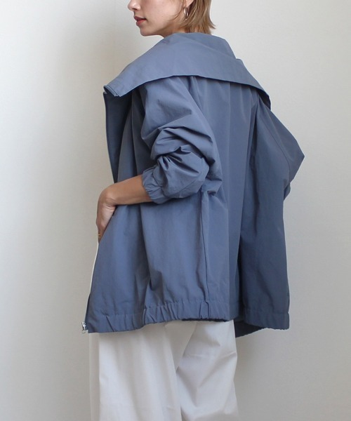 「Emma（SELECT LEVERY）」 「nod」ナイロンブルゾン LARGE アイボリー レディース