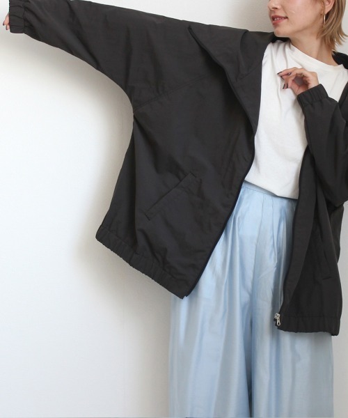 「Emma（SELECT LEVERY）」 「nod」ナイロンブルゾン LARGE アイボリー レディース