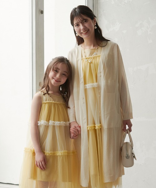 DRESCCO（ドレスコ） ワンピース イエローティアードワンピース キッズ