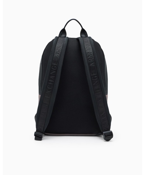 Armani Exchange ブラック レザーバックパック undefined