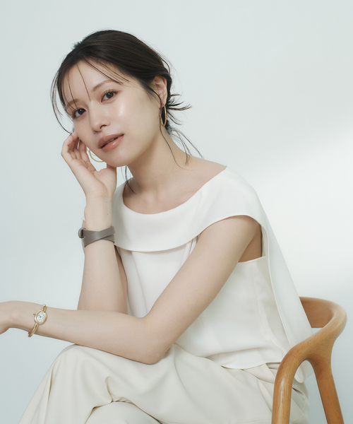 ブラウス シャツ 「WEB限定追加」「NOBLE×L'AUBE BLANC」バルーンケープブラウス レディース