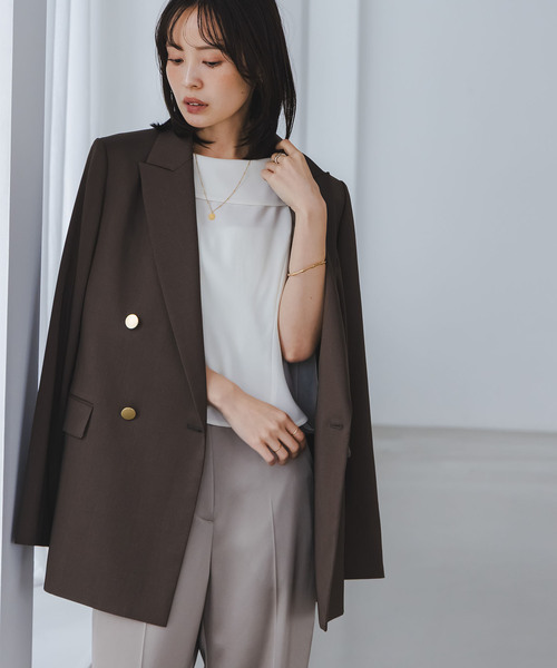 【NOBLE×L’AUBE BLANC】バルーンケープブラウス WEB限定追加予約》【NOBLE×L'AUBE BLANC】バルーンケープ
