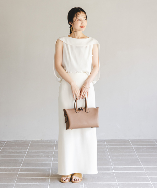 ブラウス シャツ 「WEB限定追加」「NOBLE×L'AUBE BLANC」バルーンケープブラウス レディース WEB限定追加予約》【NOBLE×L'AUBE BLANC】バルーンケープ
